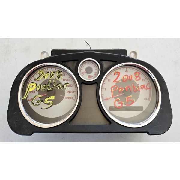 SALVAGE DASHBOARD FOR 2008 PONTIAC G5