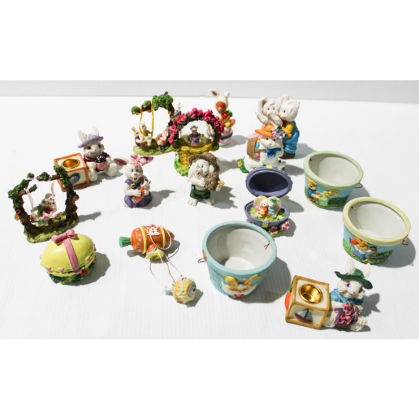 NEW EASTER BUNNY FIGURINES