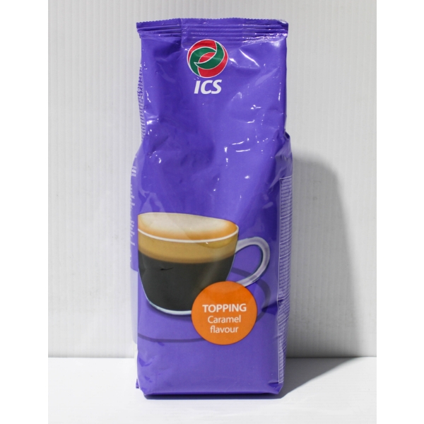 750G ICS CARAMEL FLAVOR TOPPING POWDER FOR CAPPUCCINO ETC.