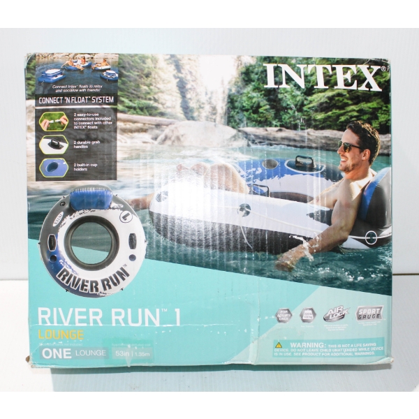 INTEX RIVER RUN FLOATING LOUNGE UNTESTED