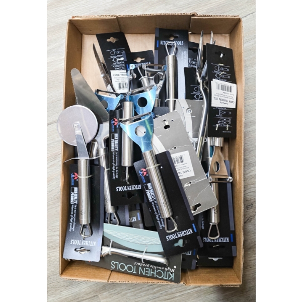 ASSORT. KITCHEN UTENSIL'S AND TOOLS