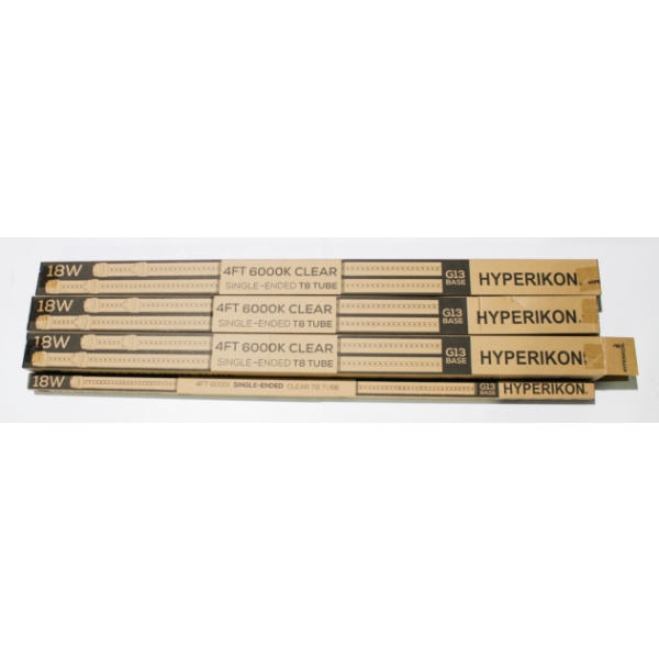 12 X 4 FT NEW LED T8 LIGHT TUBES - 18W - 6000K