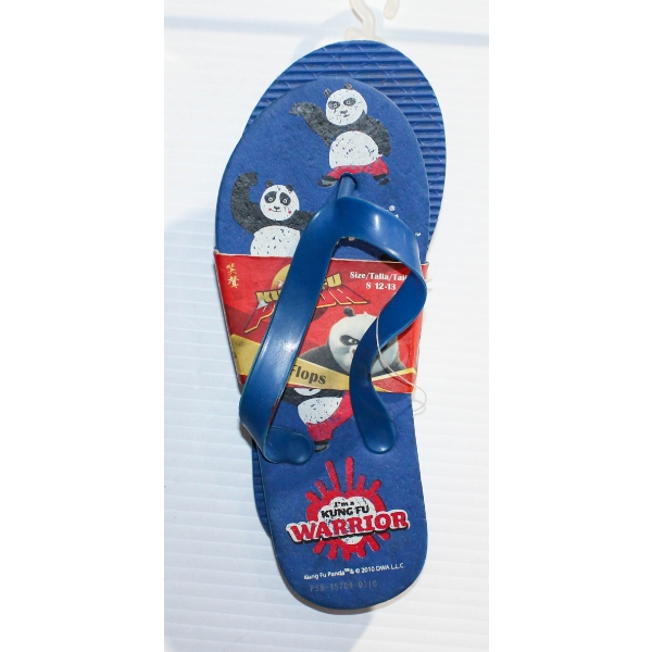 NEW KIDS KUNG FU PANDA FLIP FLOPS - SIZE 12 /13