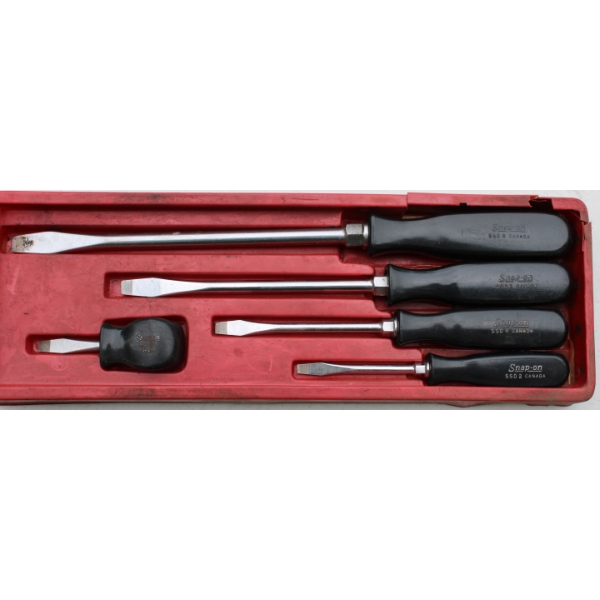 5PC SNAP-ON FLATHEAD SCREWDRIVER SET