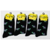 Image 1 : 4PR NEW UNISEX FOOZYS SOCKS - TURTLES - BLK