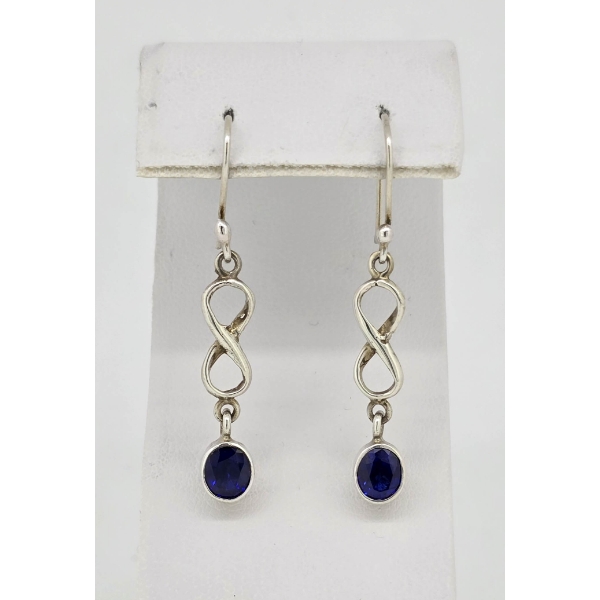 .925 SILVER SAPPHIRE EARRINGS