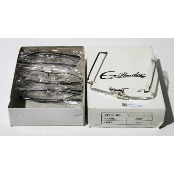 10 NEW ASST. STRENGTH READING GLASSES - +2.50 +1.25 ETC.