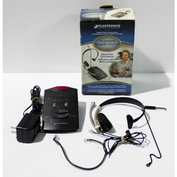 PLANTRONICS TELEPHONE HEADSET SYSTEM - HANDS FREE
