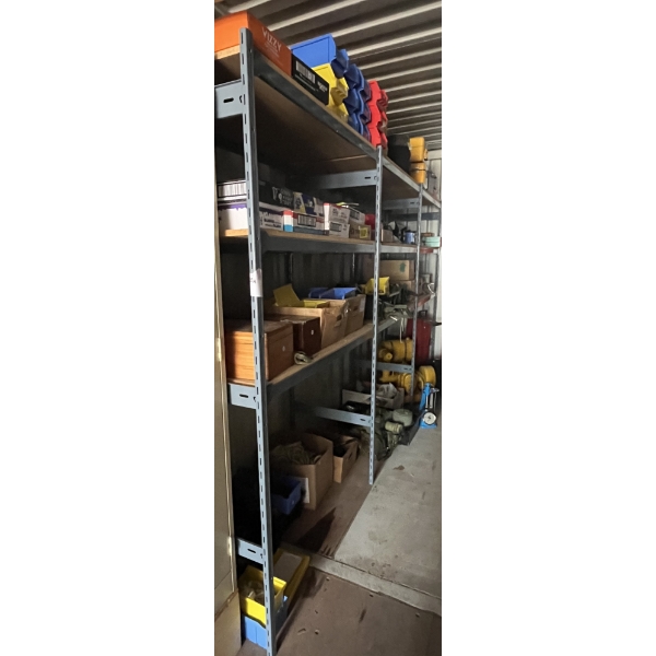 12.5’ L X 7’ H X 2’ D HEAVY DUTY E-Z ERECTION RACKING / SHELVING 