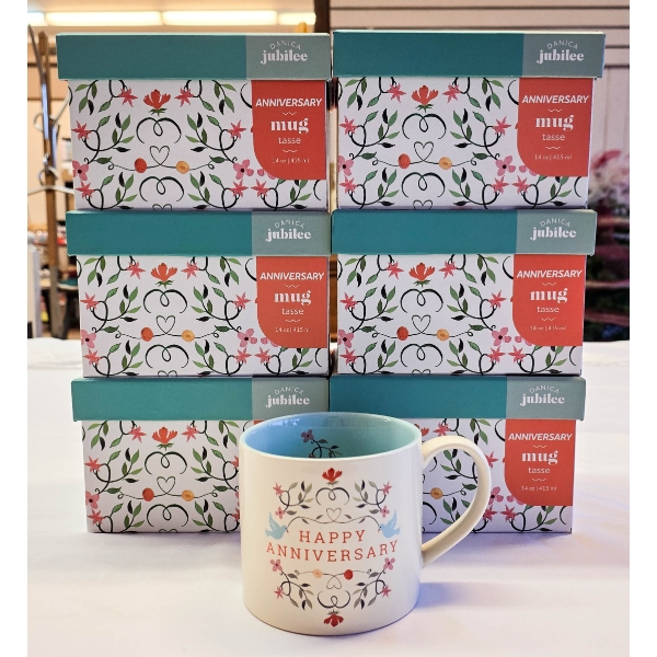 6 ANNIVERSARY 14OZ MUGS
