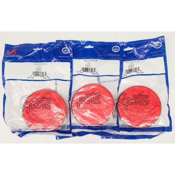 3 GROTE 53532 RED LED TRAILER LAMP