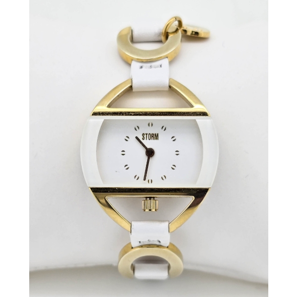STORM WHITE AND GOLD TONES LADIES WRIST WATCH