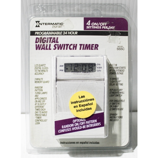 NEW INTERMATIC WALL SWITCH TIMER
