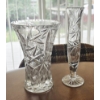 Image 1 : TWO PINWHEEL CRYSTAL VASES