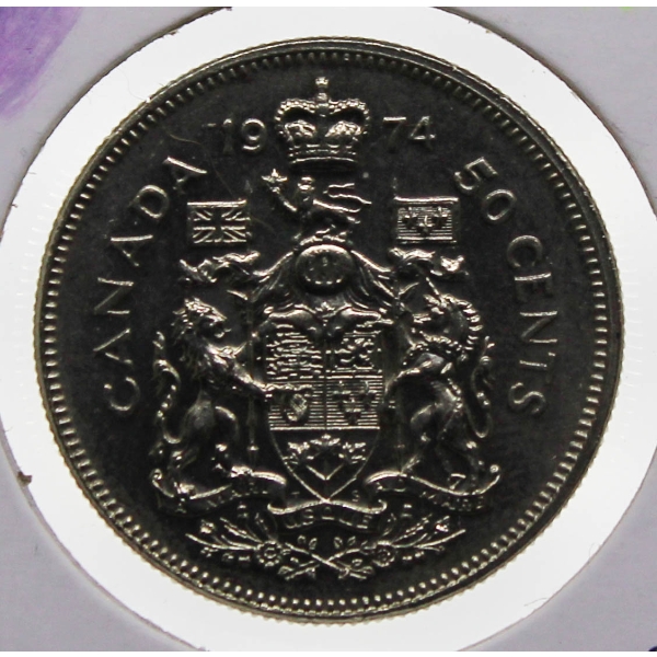 1974 UNCIRCULATED CANADA 50 CENT COIN