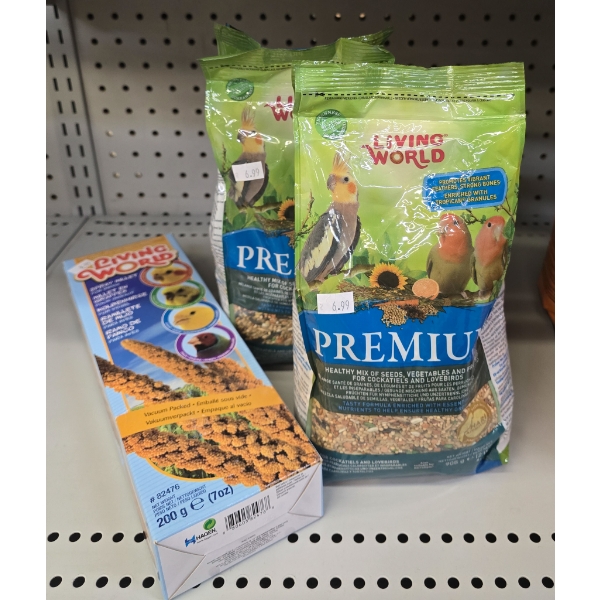 2 BAGS PREMIUM MIXED SEED COCKTAILS & LOVEBIRDS FOOD 