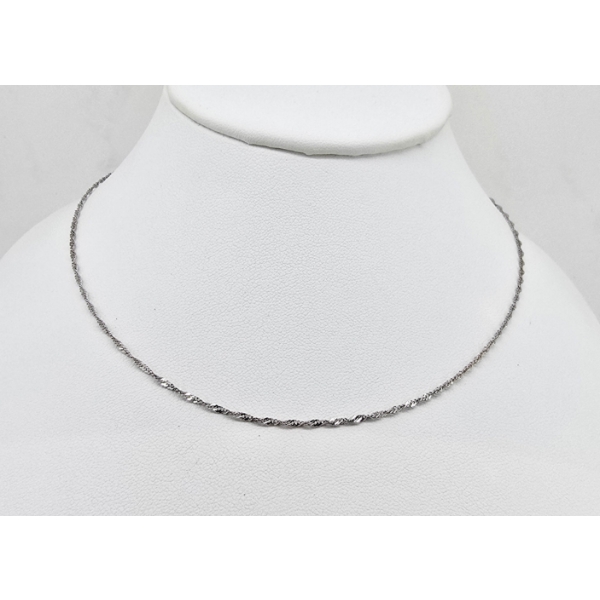 14K WHITE 16" NECKLACE