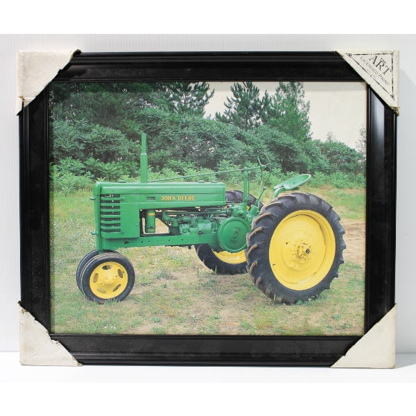 JOHN DEER TRACTOR LICENSED PRINT W/ FRAME