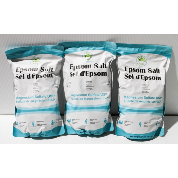 3 X 3LBS NEW YOGTI EPSOM SALTS - CITRUS 