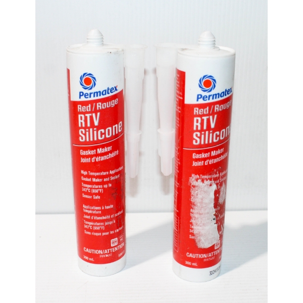 2 X 300ML PERMATEX RED RTV SILICONE GASKET MAKER