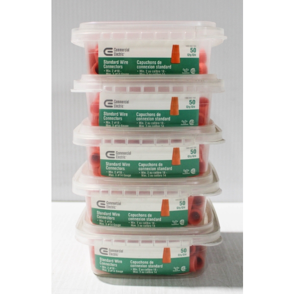 5 X 50 NEW CE STANDARD WIRE CONNECTORS