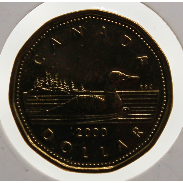 2000-W MINT CANADA $1 DOLLAR COIN
