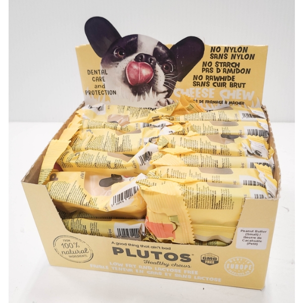 24 PLUTOS PEANUT BUTTER DOG CHEWS - SM