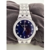 Image 1 : BULOVA LADIES SILVER TONE WATCH WITH BLUE FACE