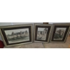 Image 1 : THREE PCS CASTLE VILLAGE FRAMED PRINTS