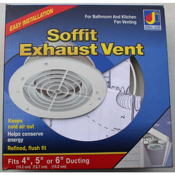 SOFFIT EXHAUST VENT - BATHROOM OR KITCHEN