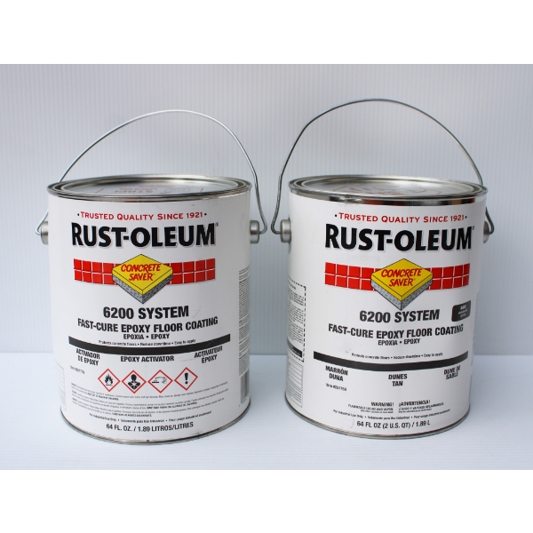 NEW RUST-OLEUM 6200 FAST-CURE EPOXY FLOOR COATING KIT