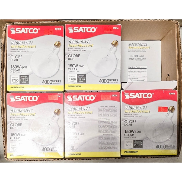 11 NEW SATCO 1700 LUMENS INCANDESCENT LIGHT BULBS