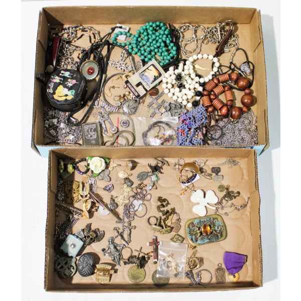 ASSORT. ESTATE COSTUME JEWELRY AND MORE