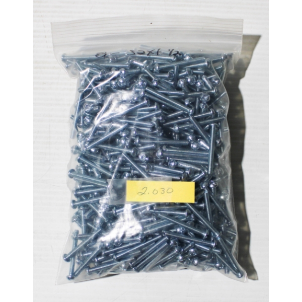 8-32 X 1 1/2" MACHINE SCREWS - BAG WGT 2.030KG