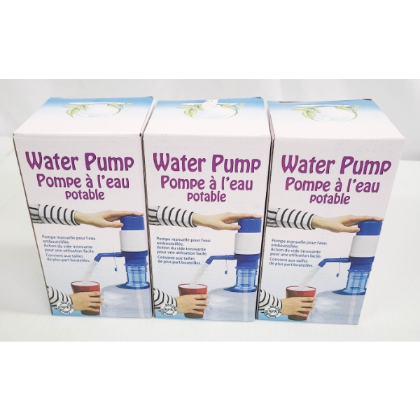 3 MANUAL WATER PUMPS FOR BOTTLED WATER JUGS