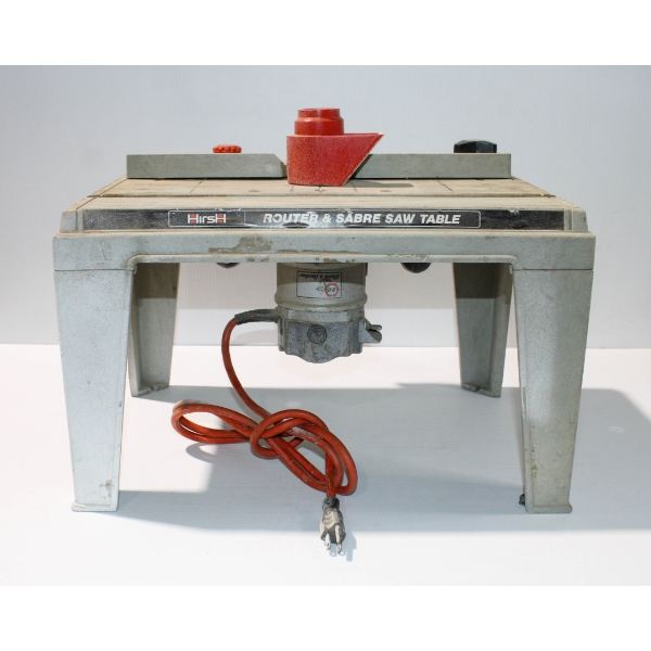 HIRSH ROUTER & SABRE SAW STAND W/ BLACK & DECKER ROUTER