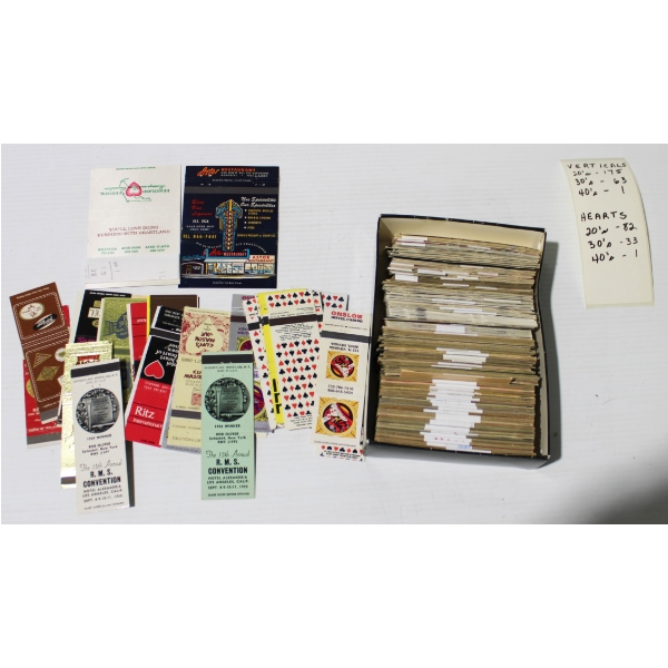 100+ VINTAGE MATCHBOX ADVERTISING COVERS