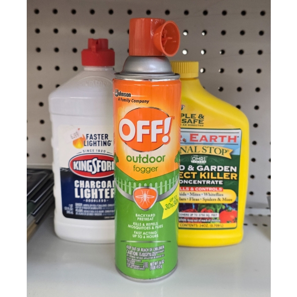 INSECT KILLER AND CHARCOAL LIGHTER FLUID