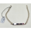 Image 1 : .925 SILVER MEDICAL ALERT 7.5" BRACELET