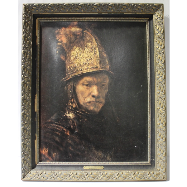 MAN WITH THE GOLDEN HELMET FRAMED ART PRINT