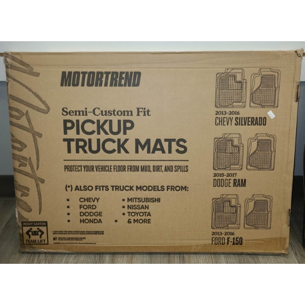 MOTORTREND SEMI-CUSTOM FIT PICKUP TRUCK MATS