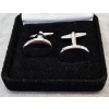 NEW STEEL MEN'S CUFFLINKS - ENGRAVABLE