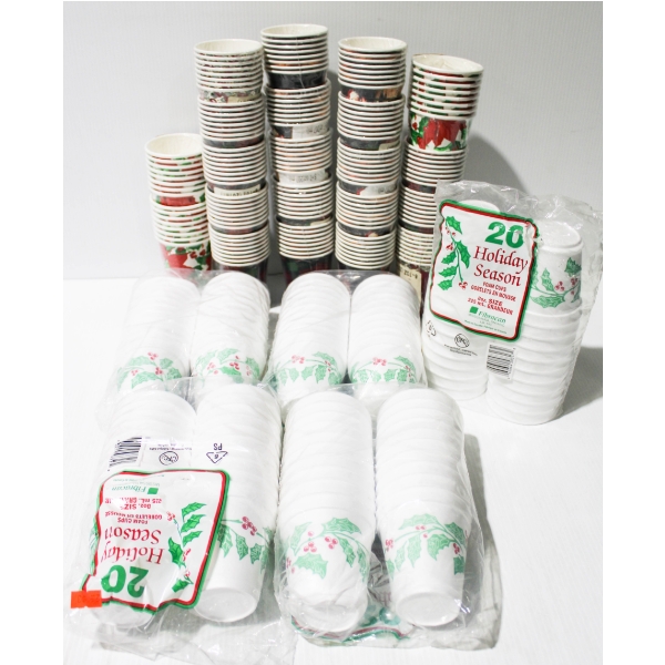 250+ ASST. PAPER & STYROFOAM CUPS