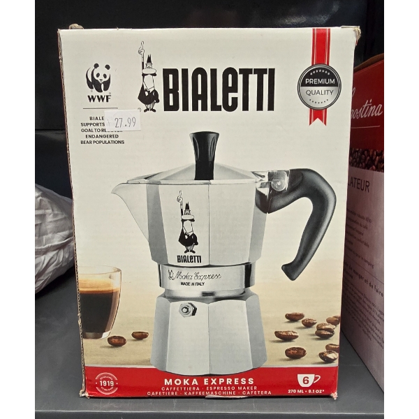  NEW BIALETTI 6 CUP MOKA EXPRESS ESPRESSO MAKER