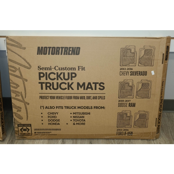 MOTORTREND SEMI-CUSTOM FIT PICKUP TRUCK MATS