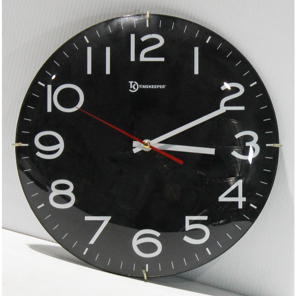 12" BATTERY OPERATED TIMEKEEPER WALL CLOCK 