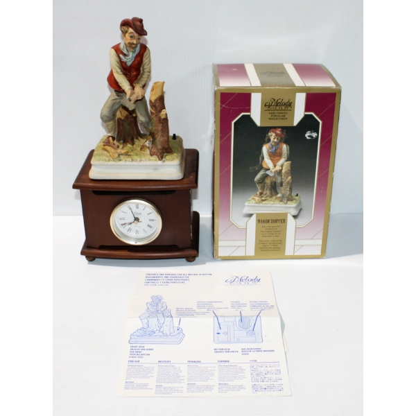 WOODCHOPPER MELODY IN MOTION PORCELAIN FIGURINE