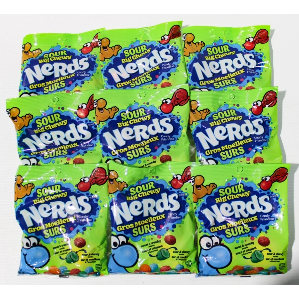 9 X 170G SOUR BIG CHEWY NERDS CANDY 
