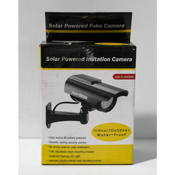 NEW SOLAR POWER DUMMY SURVEILLANCE / CCTV CAMERA