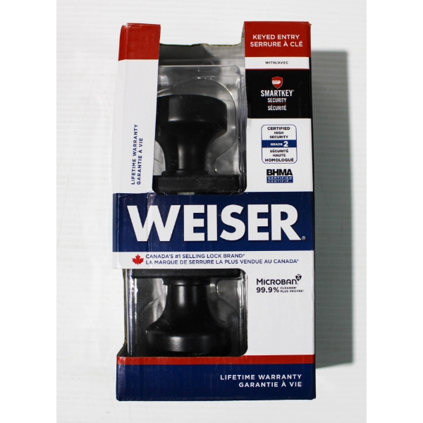 NEW WEISER KEYED ENTRY DOOR HANDLE 